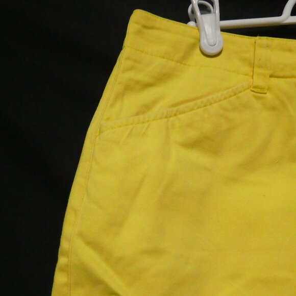 JONES NEW YORK SPORT | size 10 | Classic Yellow Denim Summer Shorts | Cotton - Picture 3 of 14